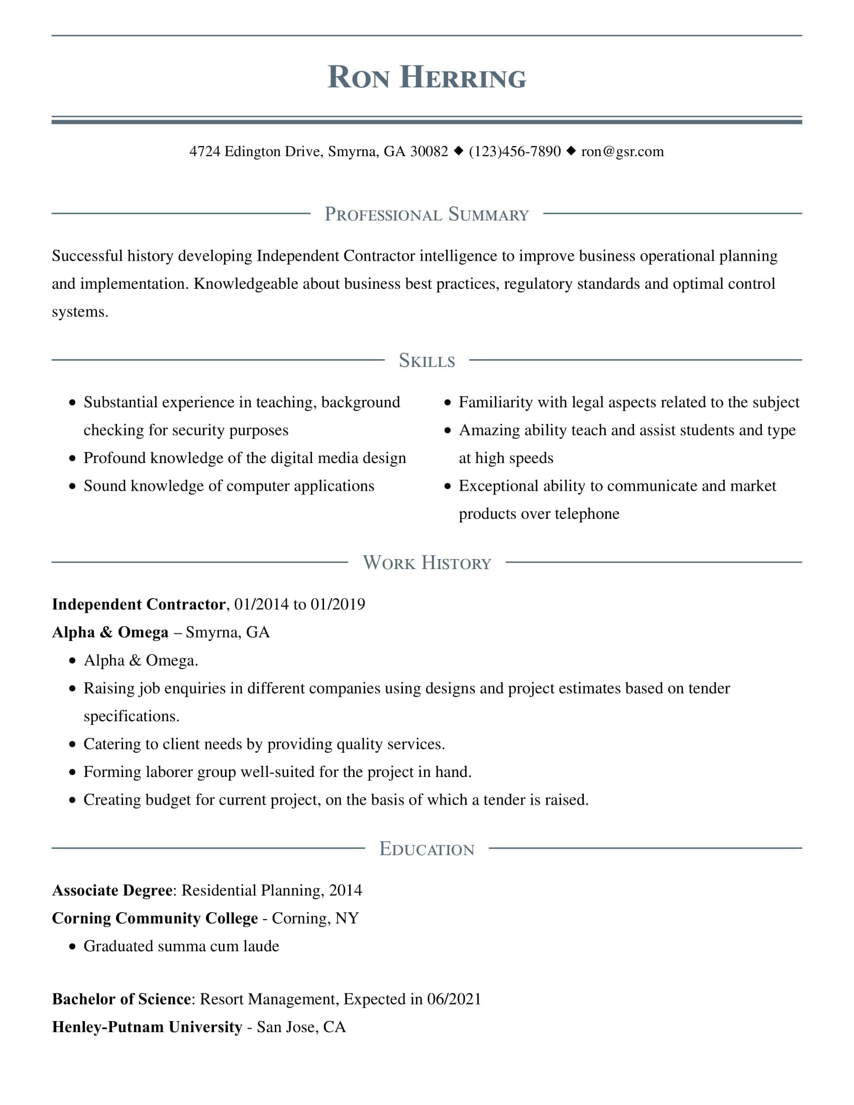 96 Resume Template For Students Download